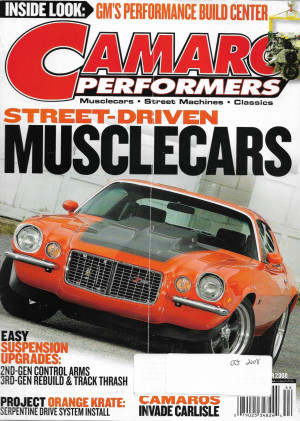 CAMARO PERFORMERS 2008 OCT - STREET MUSCLECARS, SUSP UPGR, PROJ ORANGE KRATE